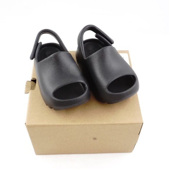 Adidas Original Yeezy Slide Onyx (Kids) in Black HQ4118 -  FCM29 - Picture 1 of 14